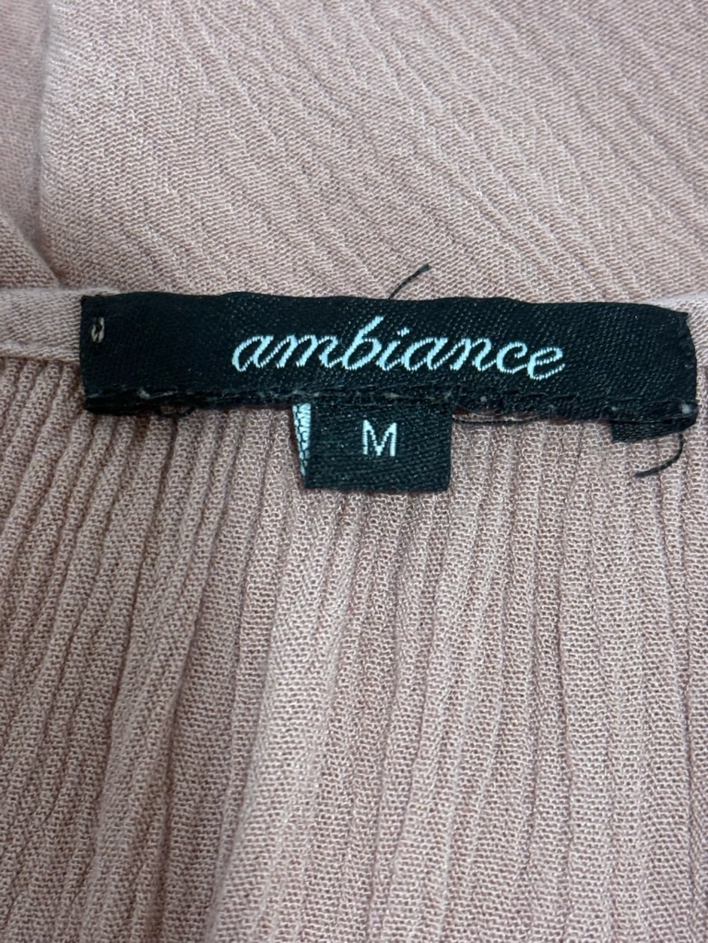 Ambiance Blush Pink Cold-Shoulder Tie-Front Camisole - Picture 5 of 6
